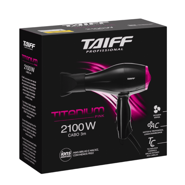 Secador de Cabelo Titanium 2100W Pink - Image 6